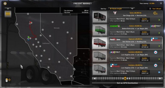 american truck simulator map