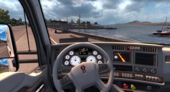 Kenworth T680 White Gauges + Interior v1.2