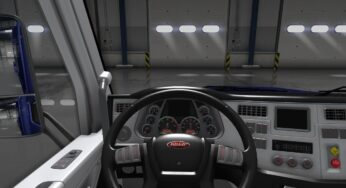 Peterbilt 579 (black-white) interior