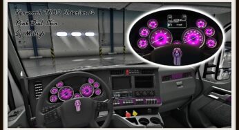Kenworth T680 Interior & Pink Dial Skin