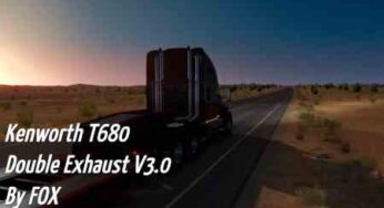 Kenworth T680 Double Exhaust v3.SP/MP