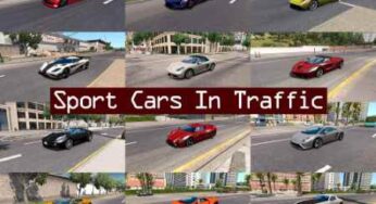 Sport Cars Traffic Pack ATS by TrafficManiac v1.1