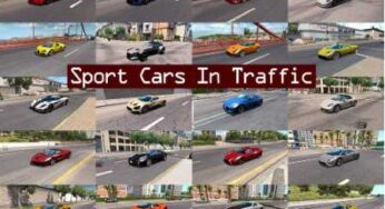 Sport Cars Traffic Pack ATS by TrafficManiac v1.5