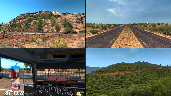 american truck simulator graphics mod