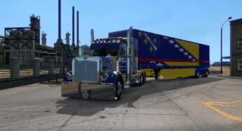 Peterbilt 389 skin Bosnian Flag 1.33