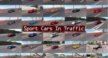 Sport Cars Traffic Pack (ATS) by TrafficManiac v2.7