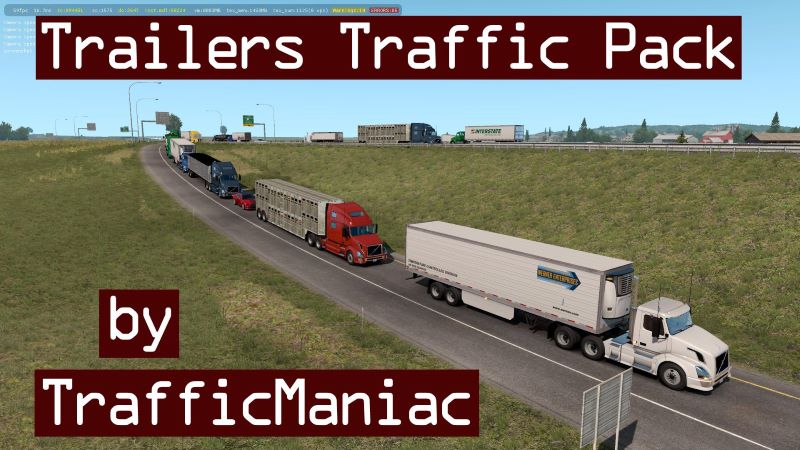 ats mods Trailers Traffic Pack TrafficManiac