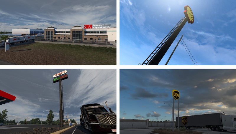ats Real Companies, Gas Stations & Billboards
