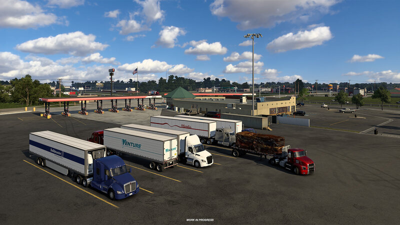 American truck simulator Iowa 80